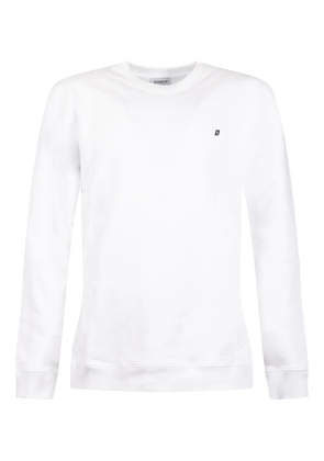 DONDUP embroidered logo cotton sweatshirt - White