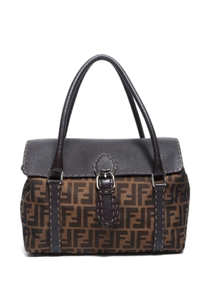 Fendi Pre-Owned 2000's Zucca Linda shoulder bag - Brown