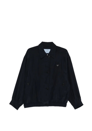 Prada button silk jacket - Blue