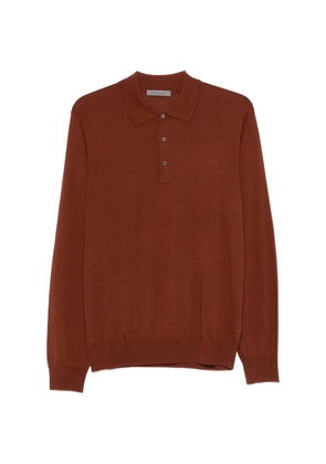 Corneliani button polo shirt - Brown