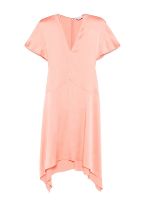 Stella McCartney V-neck asymmetric midi dress - Pink