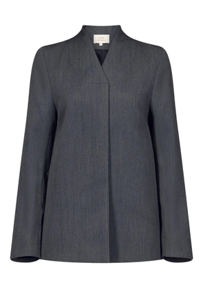 LouLou de Saison RASCA V-neck twill jacket - Grey