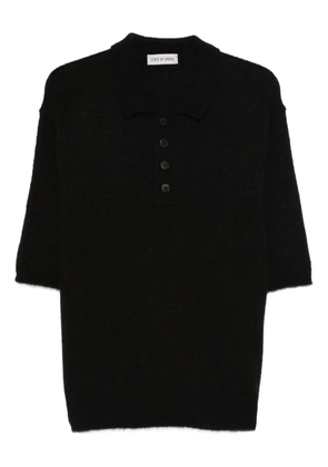 STATE OF ORDER ribbed-hem polo shirt - Black