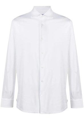 Fedeli plain button-down shirt - White