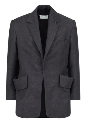 Maison Margiela single-breasted wool blazer - Grey