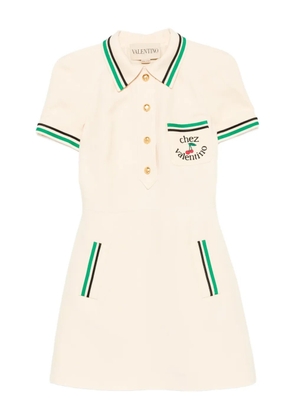 Valentino Garavani cherry-motif polo dress - Neutrals