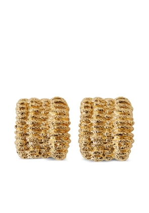 Paola Sighinolfi textured earrings - Gold