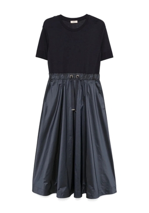 Herno panelled midi dress - Blue