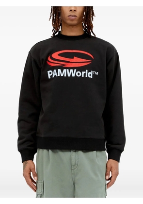 Perks And Mini logo-print fleece sweatshirt - Black