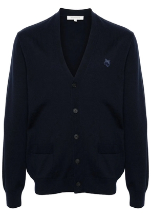 Maison Kitsuné Chillax Fox wool cardigan - Blue