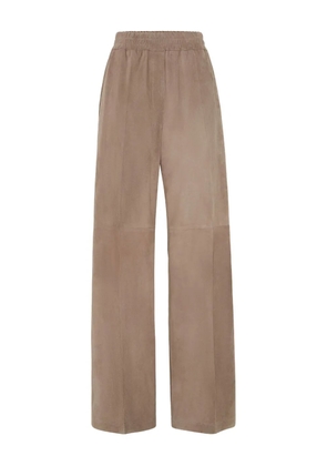 Brunello Cucinelli suede trousers - Brown