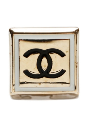 CHANEL Pre-Owned 2021 CC Mark Square ring - Gold