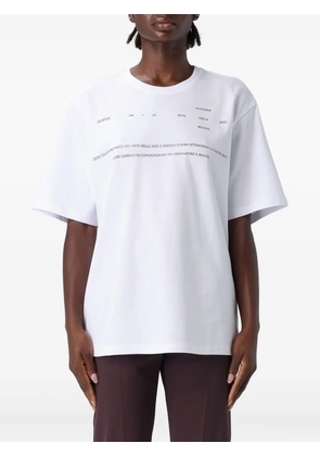 Sportmax Biella text graphic T-shirt - White