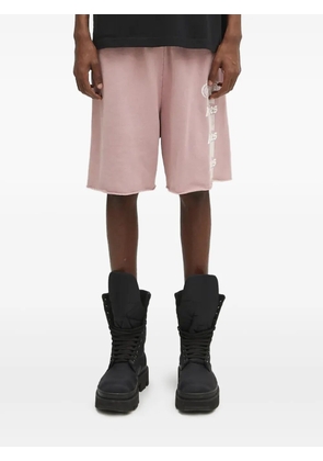 Aries Aged Ancient Column print shorts - Pink