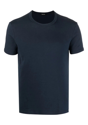 TOM FORD crew-neck stretch-cotton T-shirt - Blue