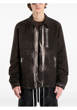 Rick Owens DRKSHDW concealed-zip jacket - Brown
