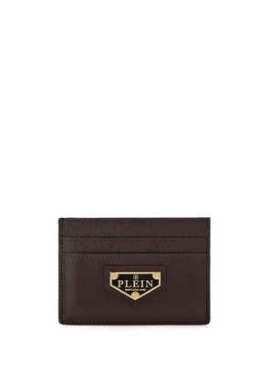 Philipp Plein leather card holder - Brown