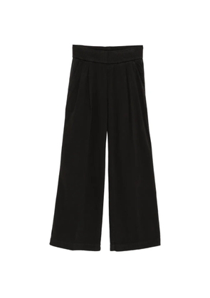 James Perse ribbed waist wide leg pants - Black