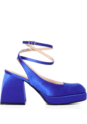 Nodaleto 85mm Bulla Jones platform slingback pumps - Blue