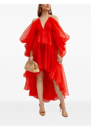 ZIMMERMANN ruffled midi dress - Red