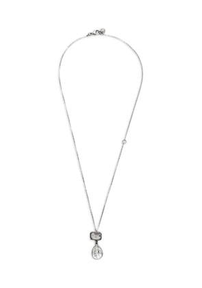 CHANEL Pre-Owned 2018 crystal-embellished pendant necklace - Silver