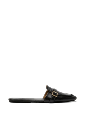 Marsèll buckled flat mules - Black