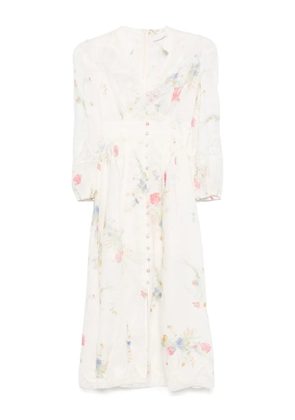 ZIMMERMANN Lucky midi dress - Neutrals