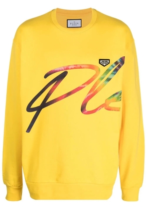Philipp Plein Signature logo-print sweatshirt - Yellow