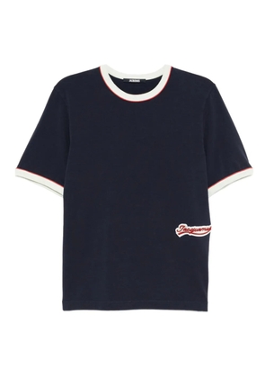 Jacquemus logo-embroidered T-shirt - Blue