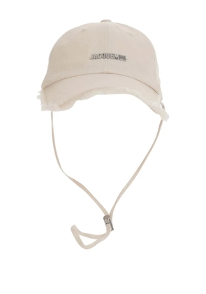 Jacquemus frayed-trim baseball cap - Neutrals