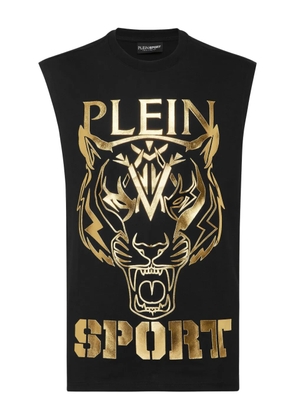 Plein Sport tiger-print tank top - Black