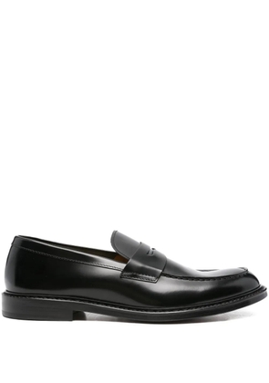Doucal's penny leather loafers - Black