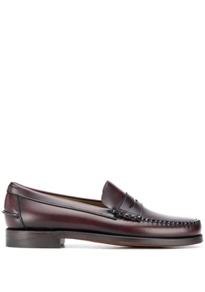 Sebago polished slip-on loafers - Red