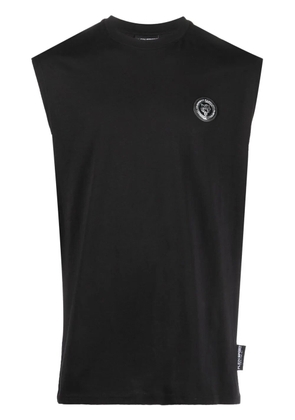 Plein Sport Statement logo-patch vest - Black