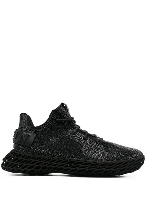 Philipp Plein Skeleton Caviar low-top sneakers - Black