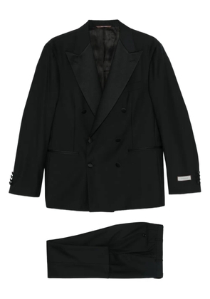 Canali double-breasted suit - Black