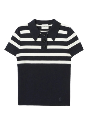 Claudie Pierlot striped polo shirt - Blue