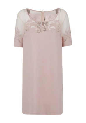 Ermanno Scervino floral-appliqué dress - Pink