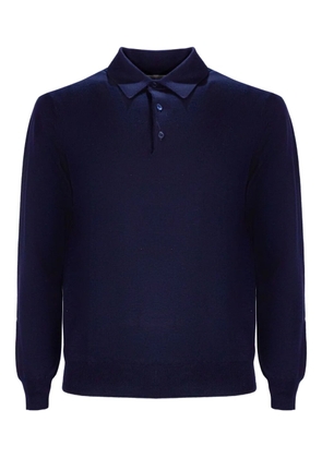 Cruciani button-fastening polo shirt - Blue