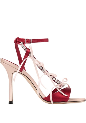 Jimmy Choo Lula crystal-embellished sandals - Red