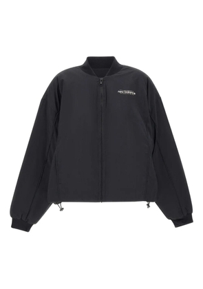 New Balance graphic-embroidery bomber jacket - Black