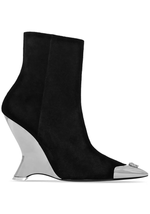 Philipp Plein pointed-toe suede ankle boots - Black