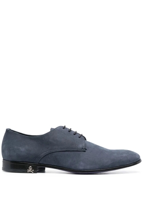 Philipp Plein Derby suede Oxford shoes - Blue