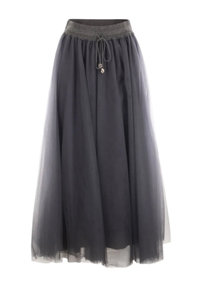 Fabiana Filippi Tulle maxi skirt - Grey