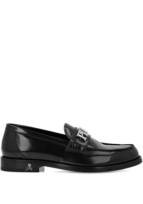Philipp Plein logo-plaque loafers - Black
