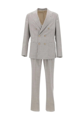 Eleventy double-breasted suit - Grey