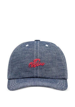 Marni logo-embroidered baseball cap - Blue