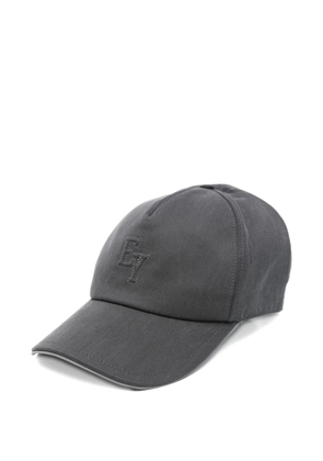 Eleventy logo-embroidered baseball cap - Grey
