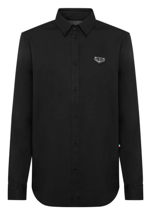 Philipp Plein LS Iconic Plein poplin shirt - Black