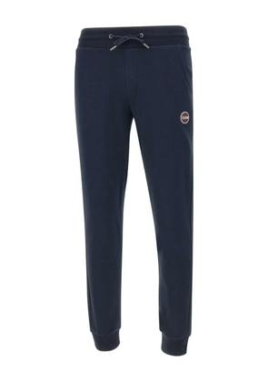 Colmar logo-patch cuffed track pants - Blue